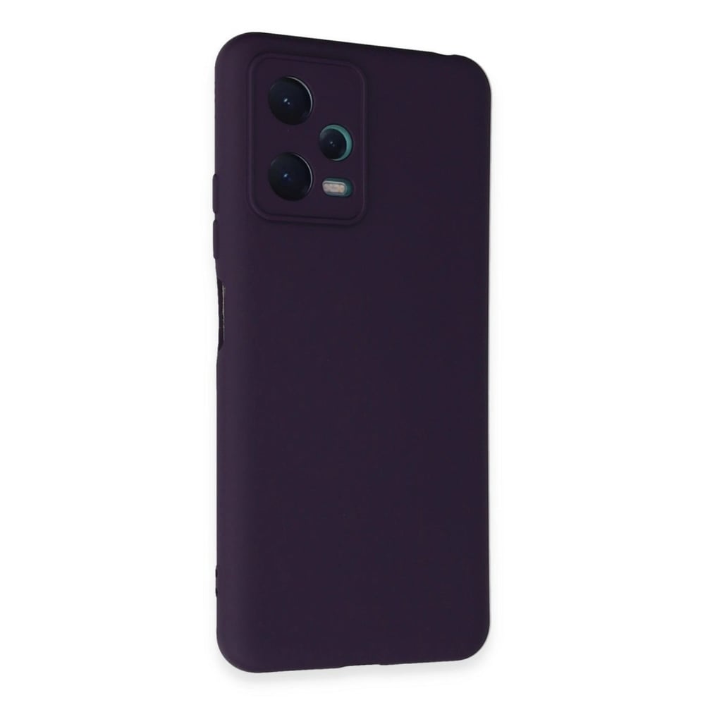 Mey İthalat®   Redmi Note 12 5G Kılıf Nano içi Kadife Silikon - Mor