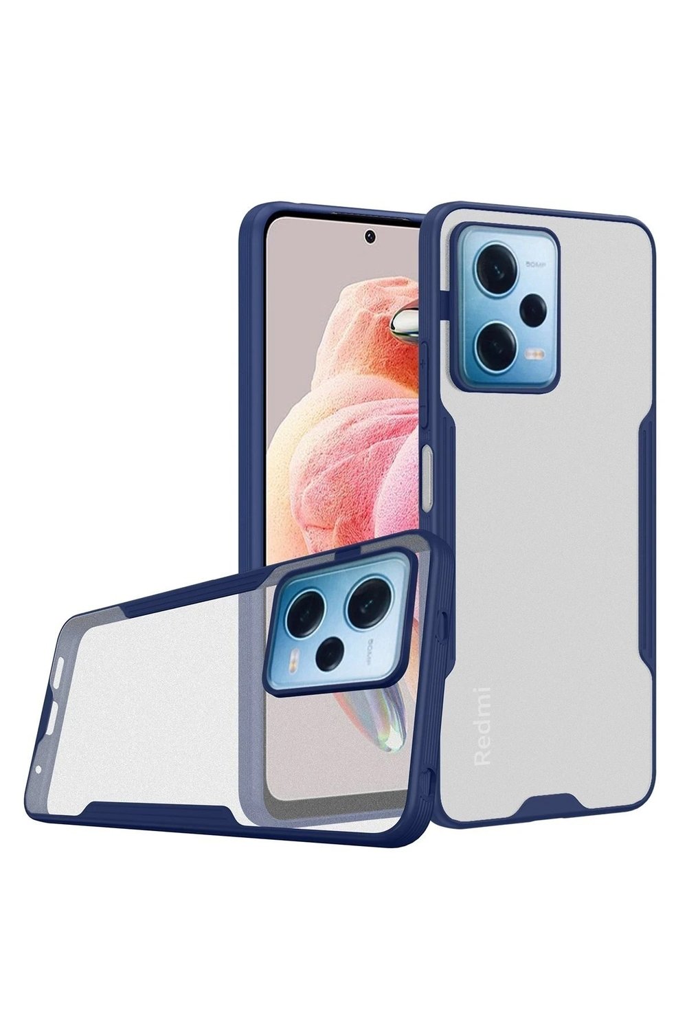 Mey İthalat®   Redmi Note 12 5G Kılıf Platin Silikon - Lacivert