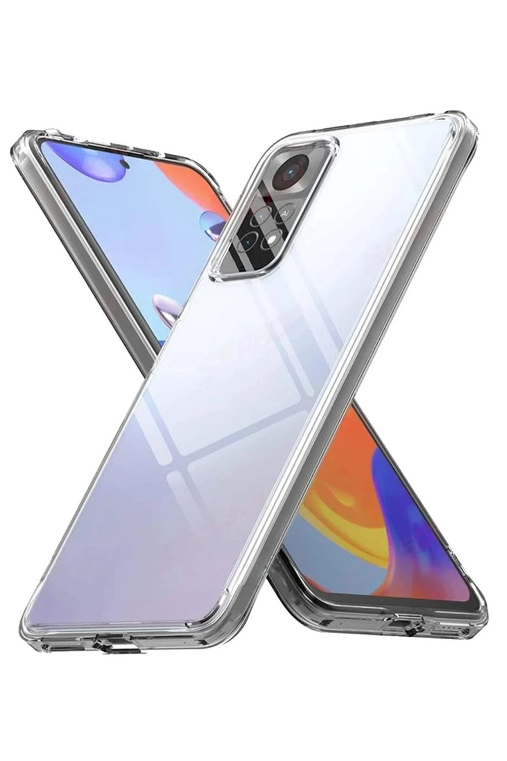 Mey İthalat®   Redmi Note 12 Pro 4G Kılıf Lüx Şeffaf Silikon