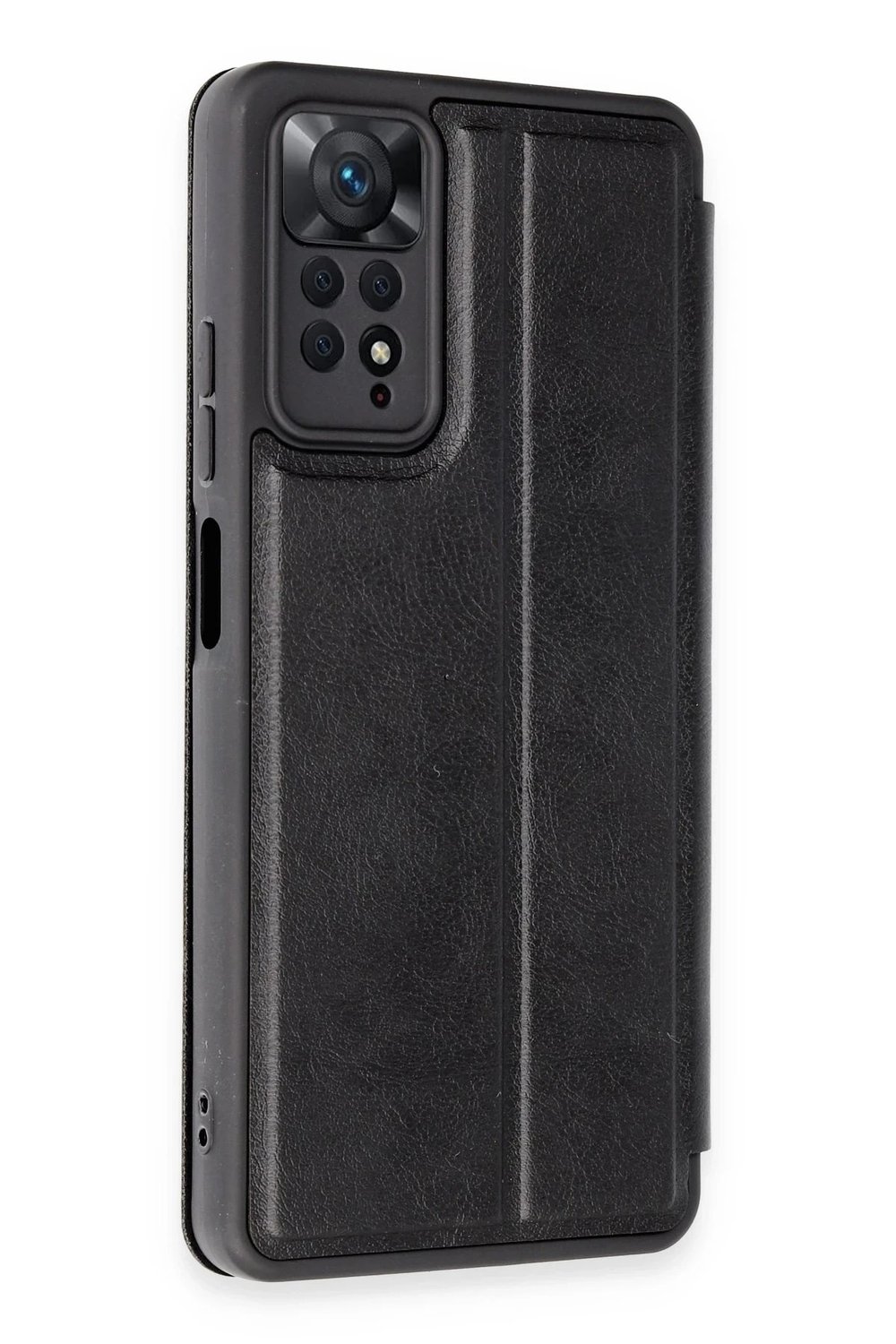 Mey İthalat®   Redmi Note 12 Pro 4G Kılıf Flip Cover - Siyah