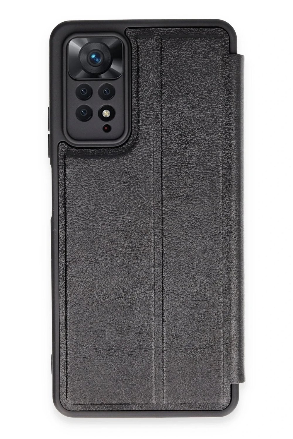 Mey İthalat®   Redmi Note 12 Pro 4G Kılıf Flip Cover - Siyah