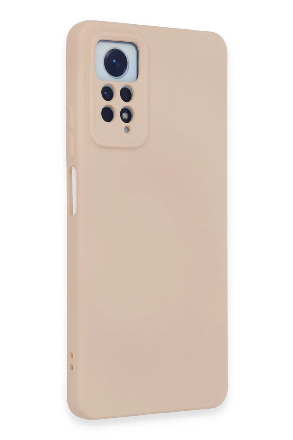 Mey İthalat®   Redmi Note 12 Pro 4G Kılıf Nano içi Kadife Silikon - Pudra