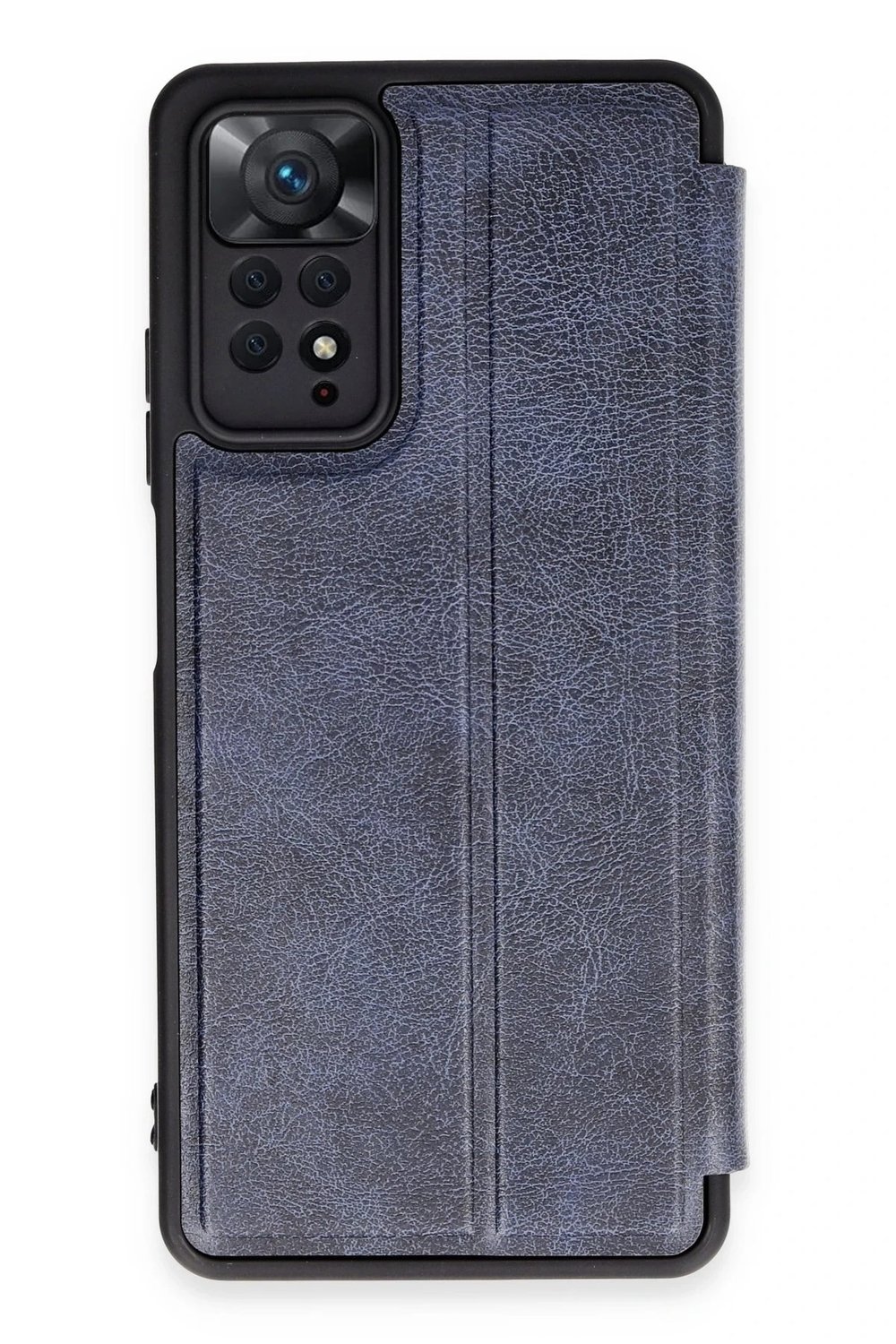 Mey İthalat®   Redmi Note 12 Pro 4G Kılıf Flip Cover - Lacivert