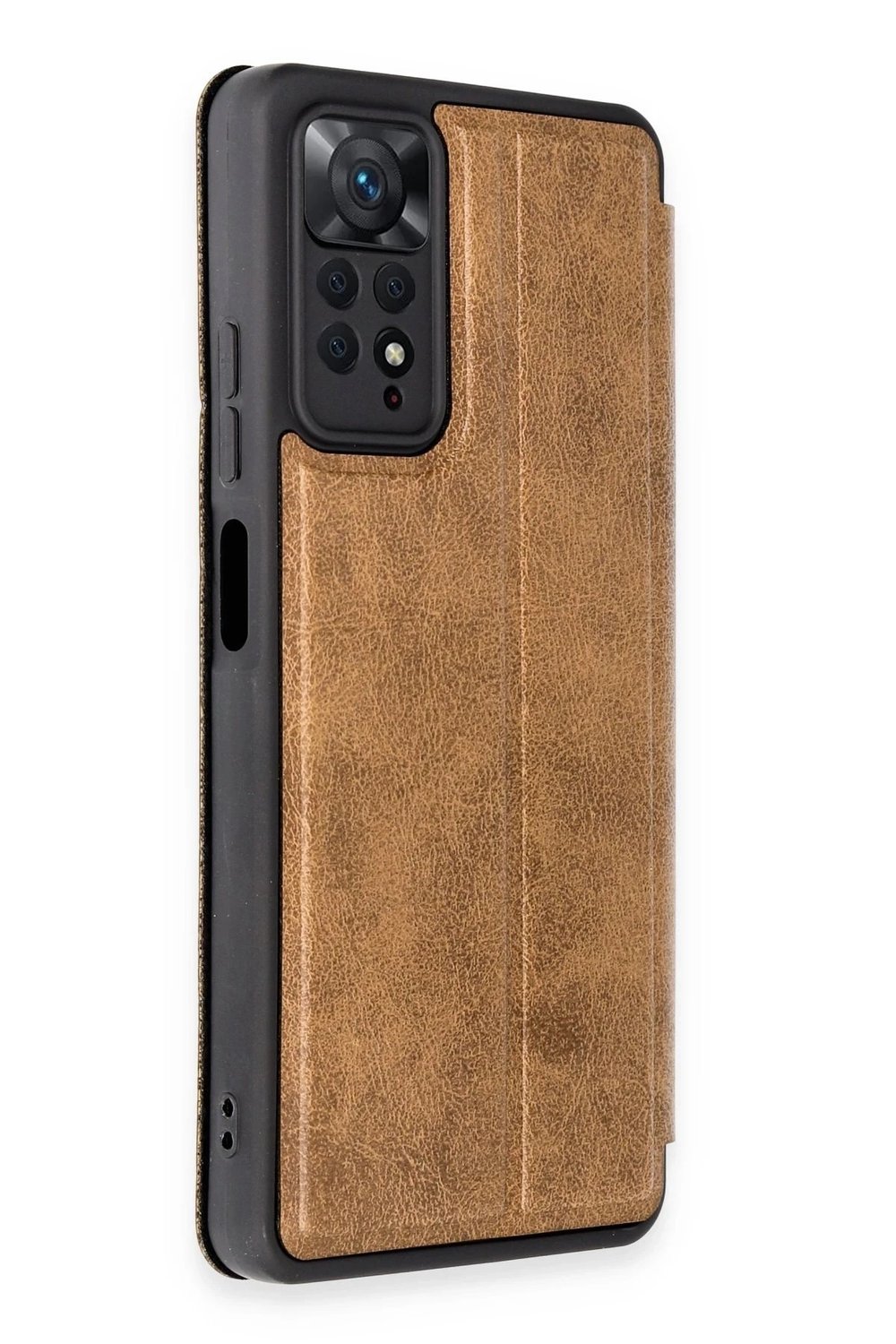 Mey İthalat®   Redmi Note 12 Pro 4G Kılıf Flip Cover - Taba