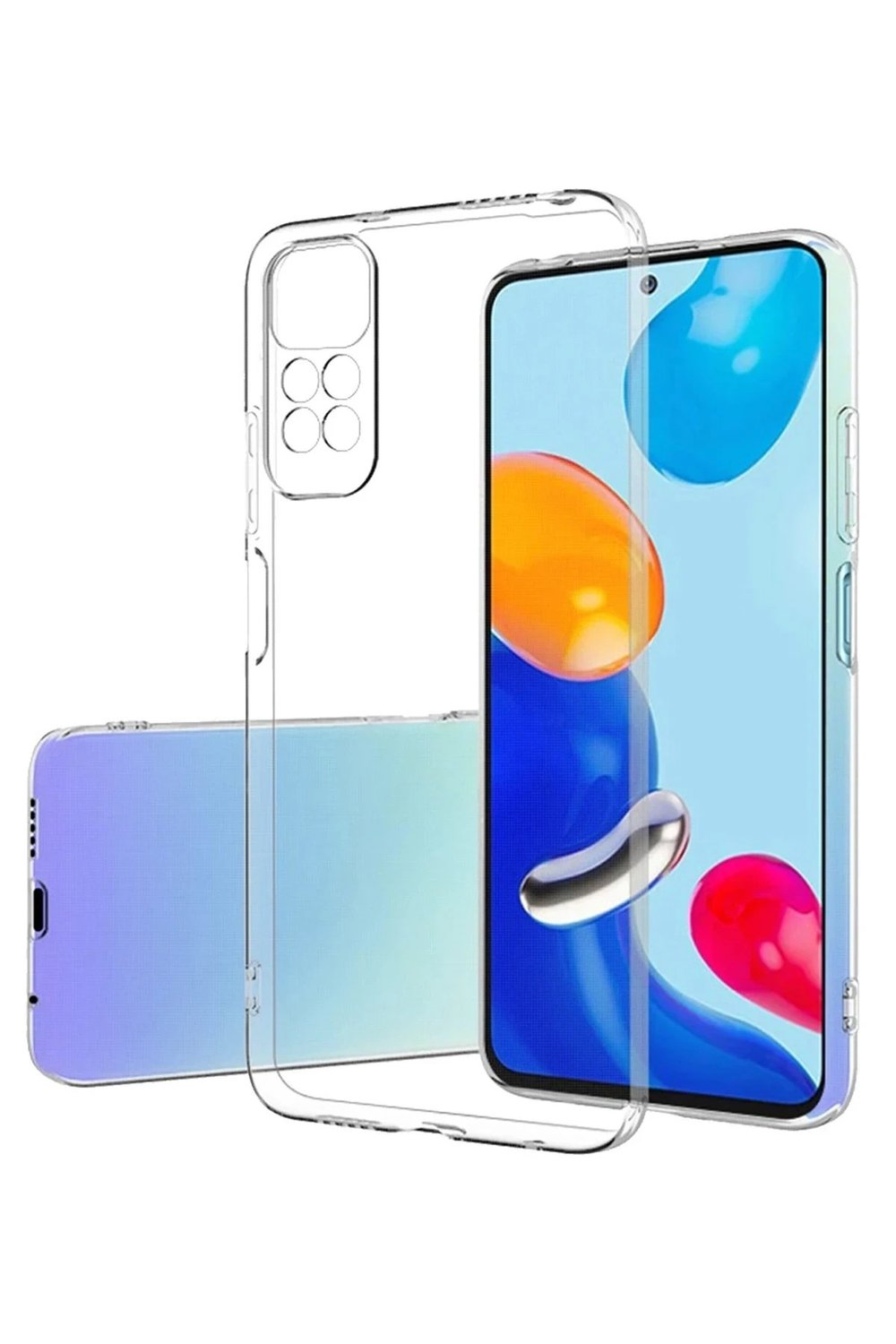 Mey İthalat®   Redmi Note 12 Pro 4G Kılıf Lüx Şeffaf Silikon