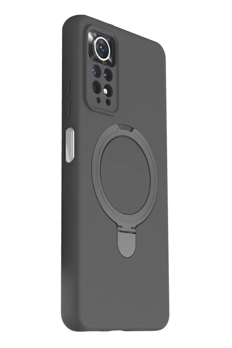 Mey İthalat®   Redmi Note 12 Pro 4G Regal Magsafe Standlı Kapak - Titan Gri