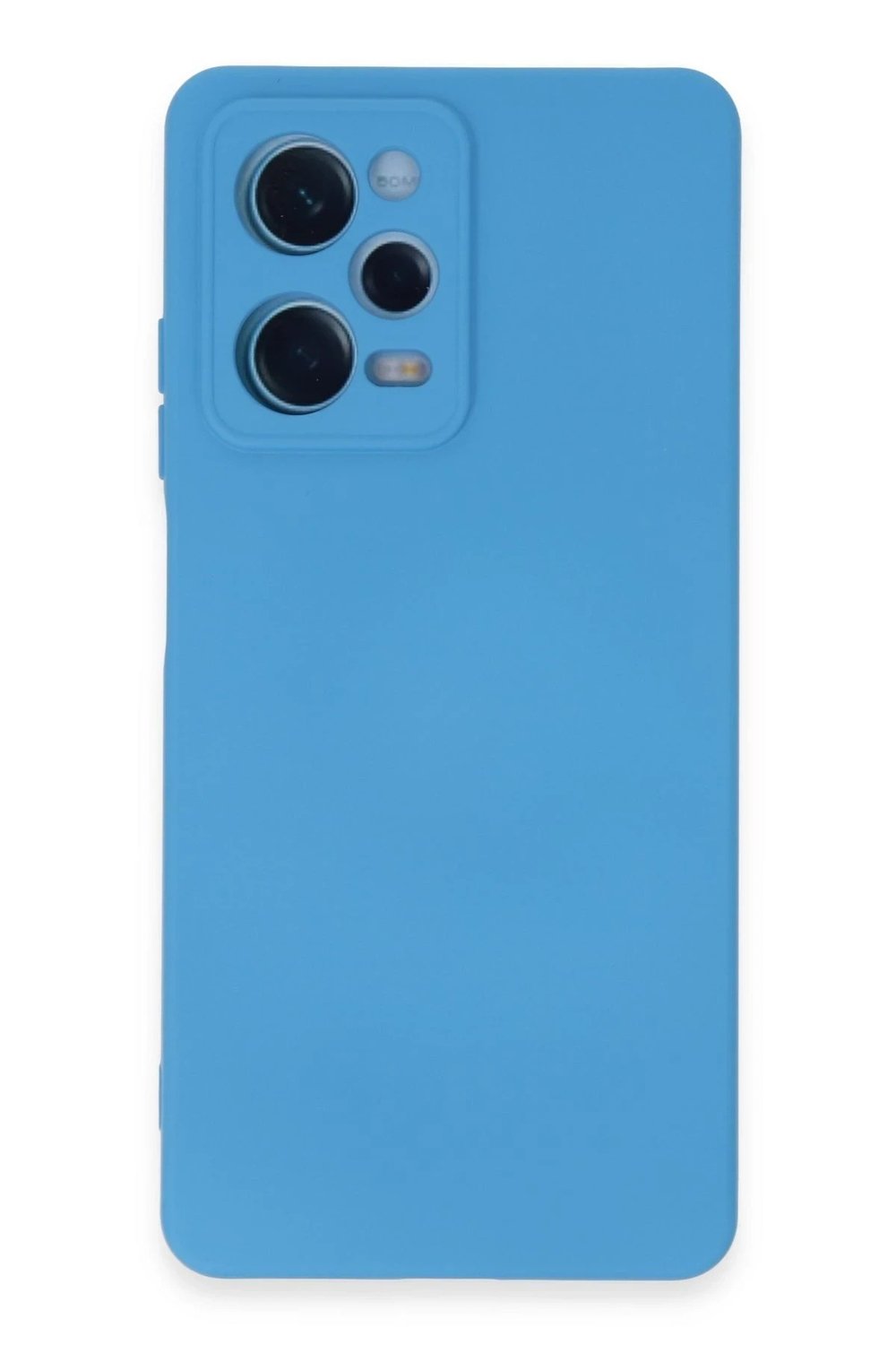 Mey İthalat®   Redmi Note 12 Pro 5G Kılıf Nano içi Kadife Silikon - Mavi