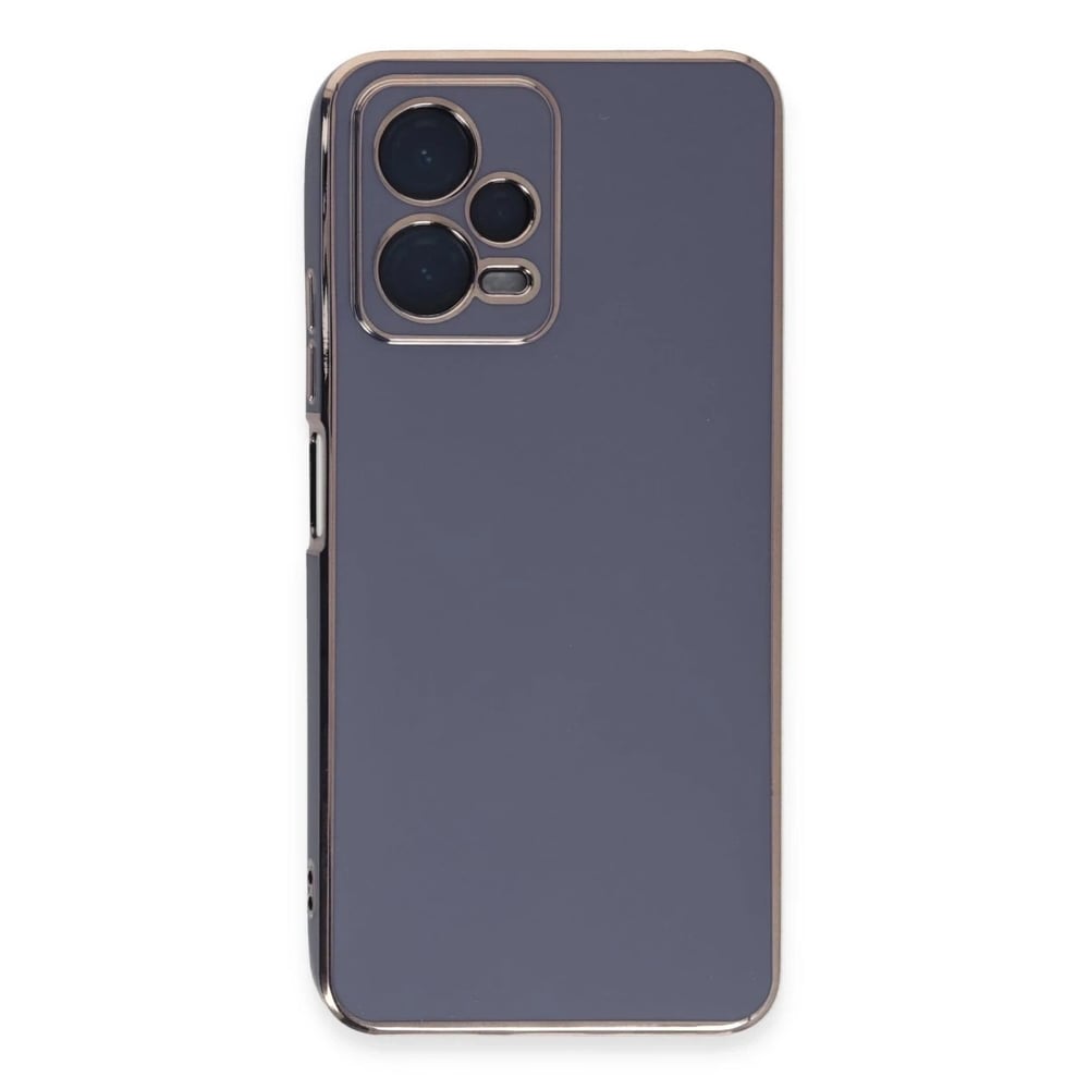 Mey İthalat®   Redmi Note 12 Pro Plus Kılıf Volet Silikon - Mavi