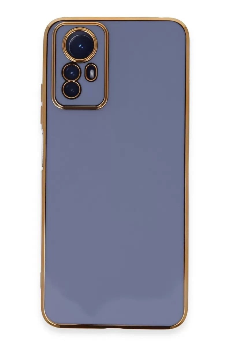 Mey İthalat®   Redmi Note 12S Kılıf Volet Silikon - Mavi
