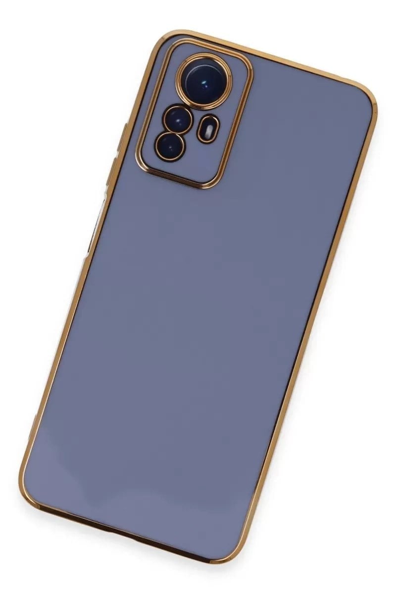 Mey İthalat®   Redmi Note 12S Kılıf Volet Silikon - Mavi