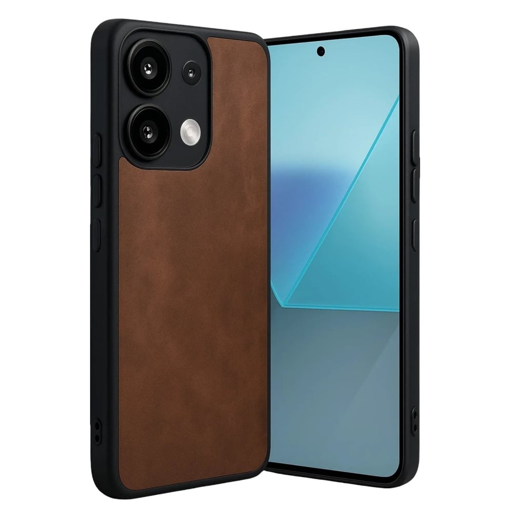 Mey İthalat®   Redmi Note 13 4G Kılıf Aras Deri Kapak - Taba