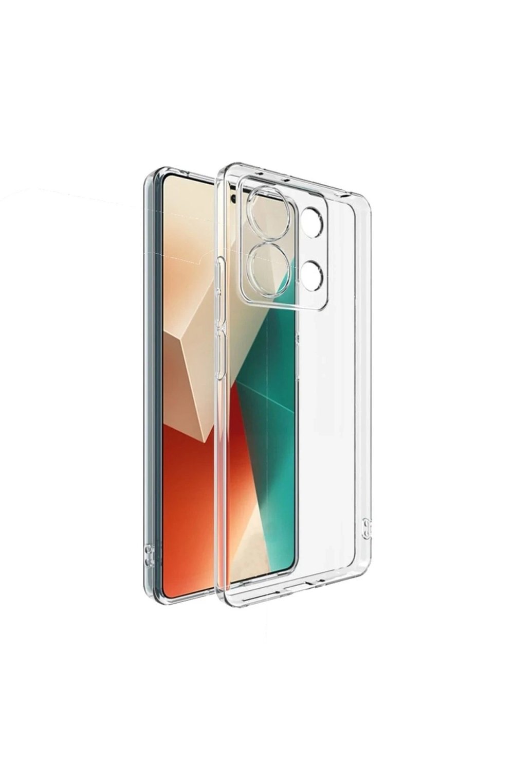 Mey İthalat®   Redmi Note 13 4G Kılıf Lüx Şeffaf Silikon