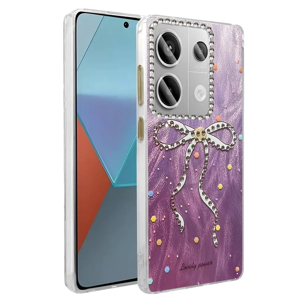 Mey İthalat®   Redmi Note 13 Pro 4G Kılıf Blade Aynalı Desenli Kapak - Desen 1