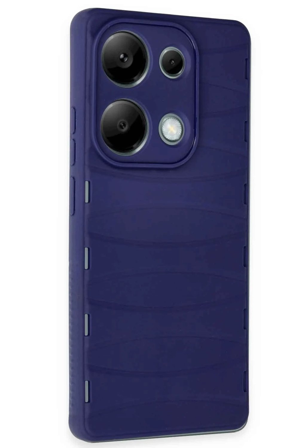 Mey İthalat®   Redmi Note 13 Pro 4G Kılıf Bibercas Silikon Kapak - Lacivert