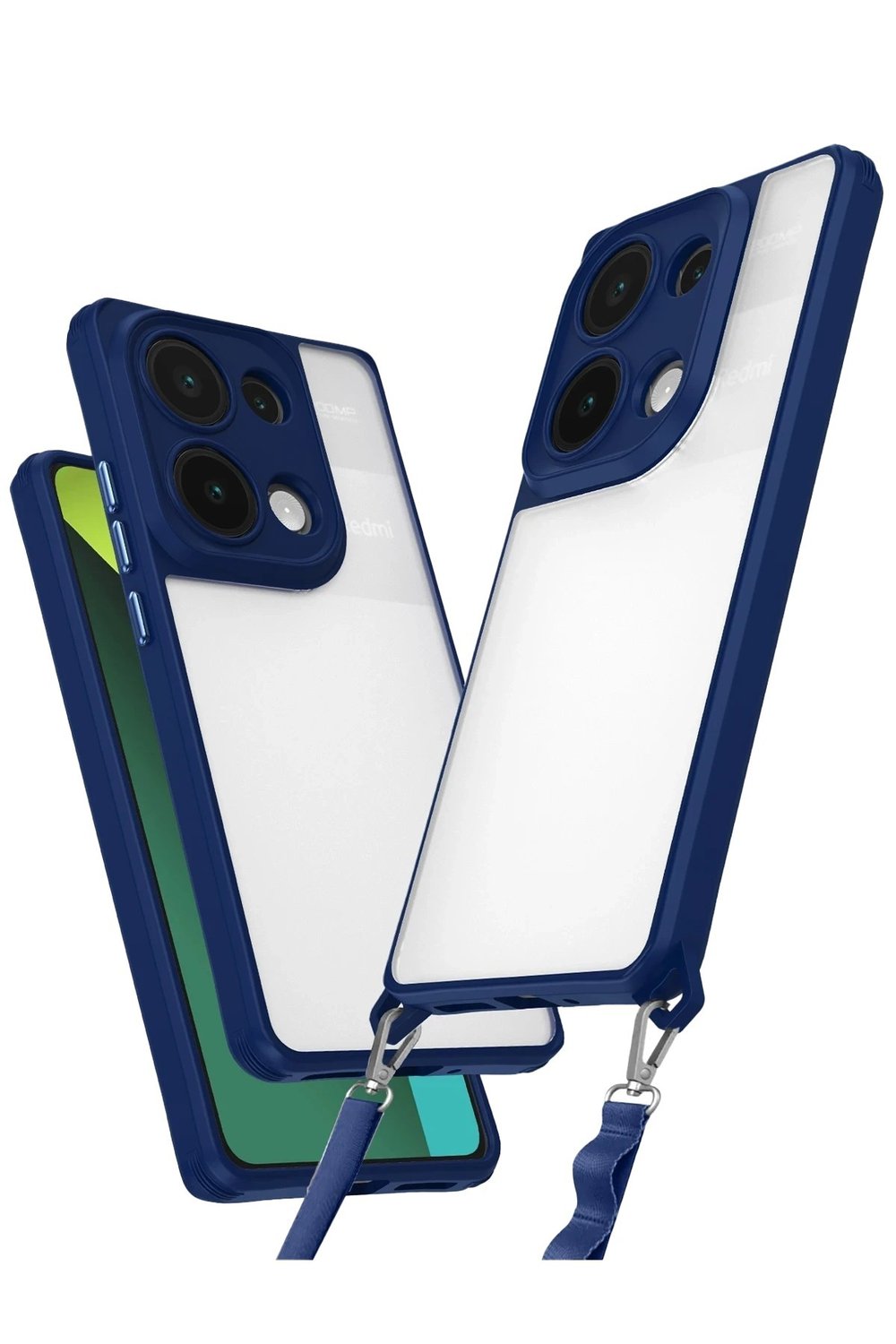 Mey İthalat®   Redmi Note 13 Pro 4G Kılıf Penta Silikon Kılıf - Lacivert