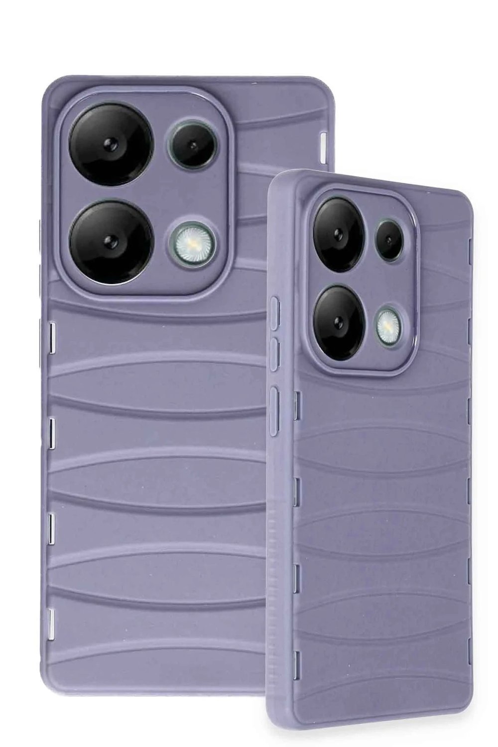 Mey İthalat®   Redmi Note 13 Pro 4G Kılıf Bibercas Silikon Kapak - Lila