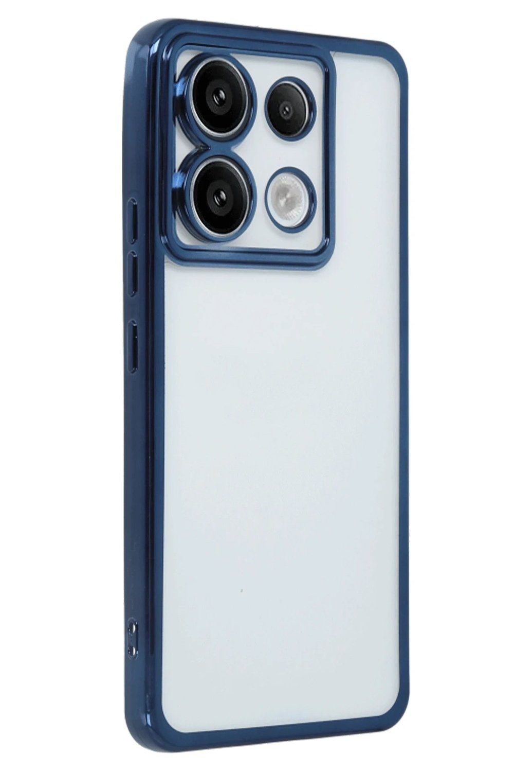 Mey İthalat®   Redmi Note 13 Pro 4G Kılıf  Lensli Silikon - Lacivert