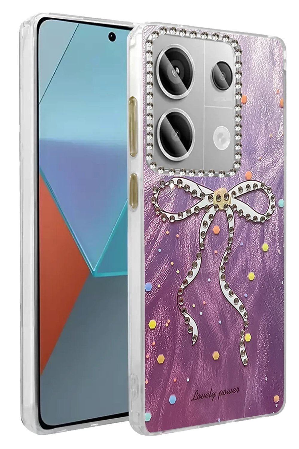 Mey İthalat®   Redmi Note 13 Pro 4G Kılıf Blade Aynalı Desenli Kapak - Desen 1