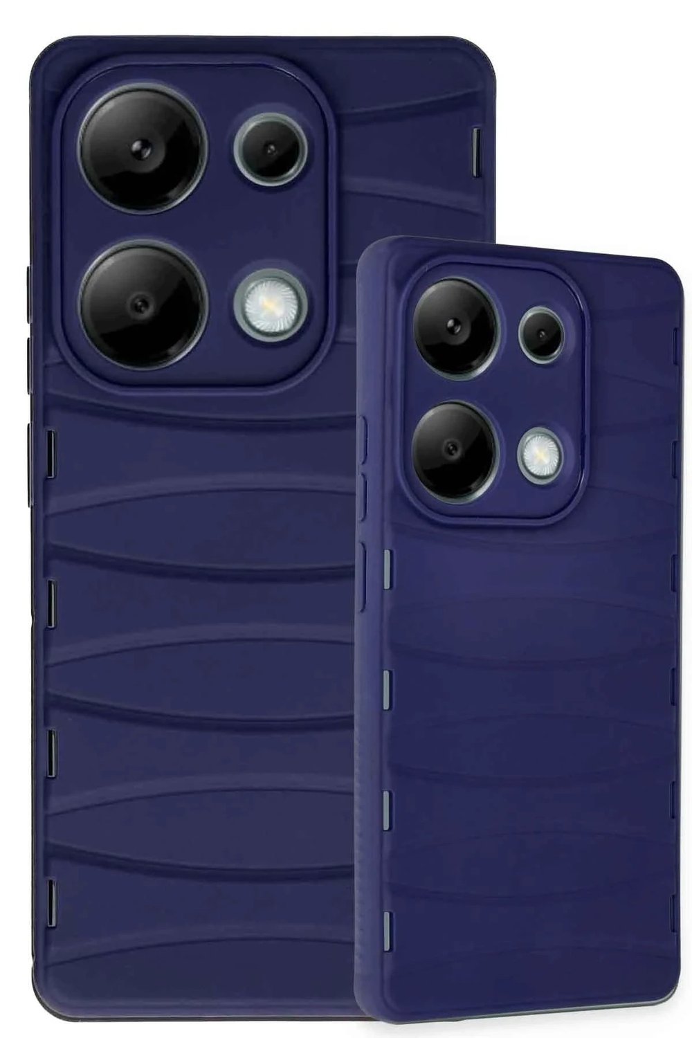 Mey İthalat®   Redmi Note 13 Pro 4G Kılıf Bibercas Silikon Kapak - Lacivert