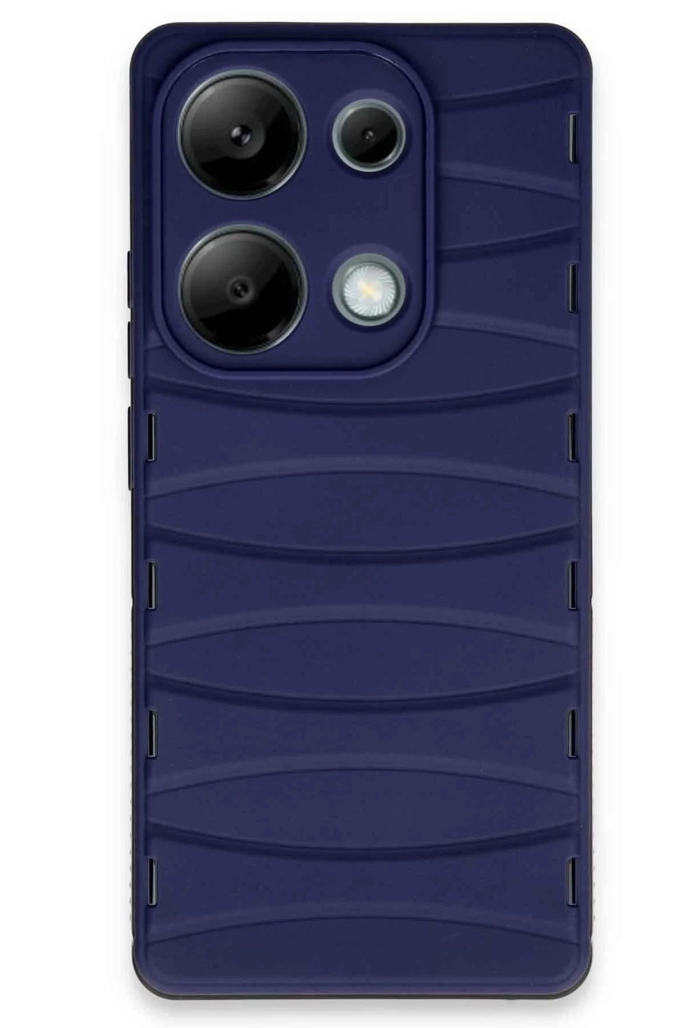 Mey İthalat®   Redmi Note 13 Pro 4G Kılıf Bibercas Silikon Kapak - Lacivert