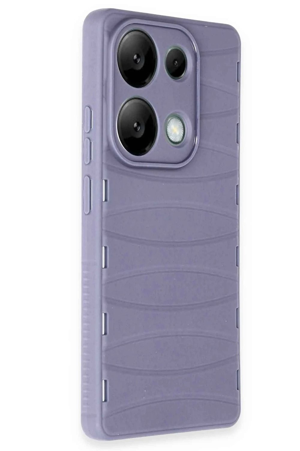 Mey İthalat®   Redmi Note 13 Pro 4G Kılıf Bibercas Silikon Kapak - Lila