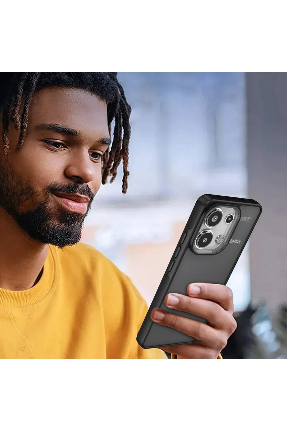 Mey İthalat®   Redmi Note 13 Pro 4G Kılıf Elegant Kapak - Derin Mor