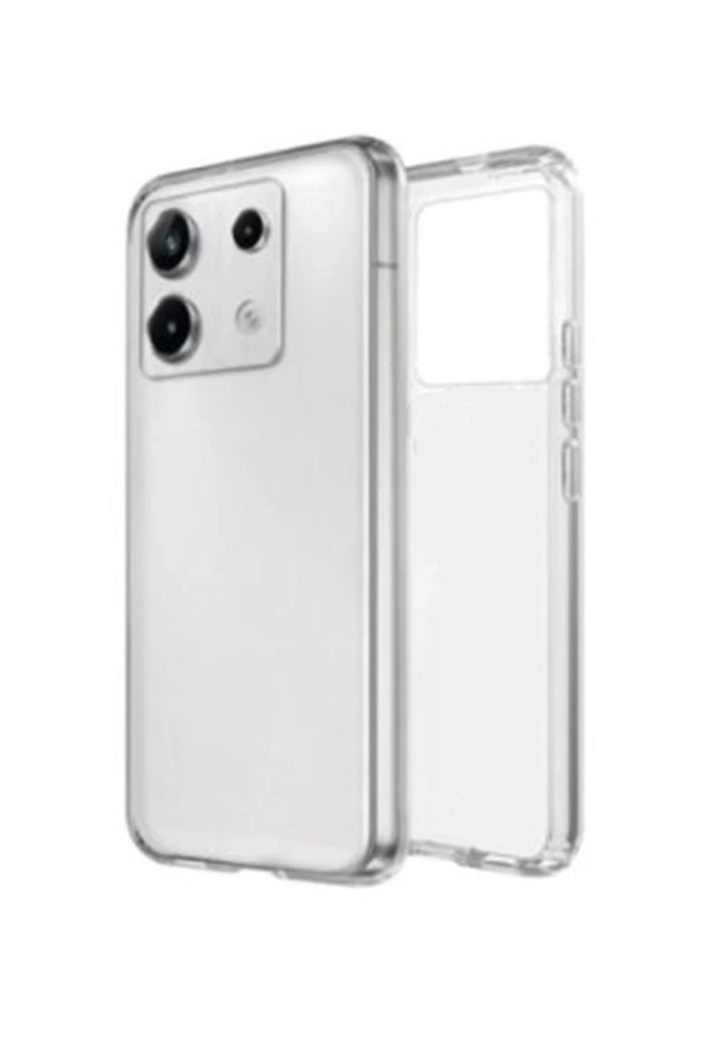 Mey İthalat®   Redmi Note 13 Pro 4G Kılıf Lüx Şeffaf Silikon