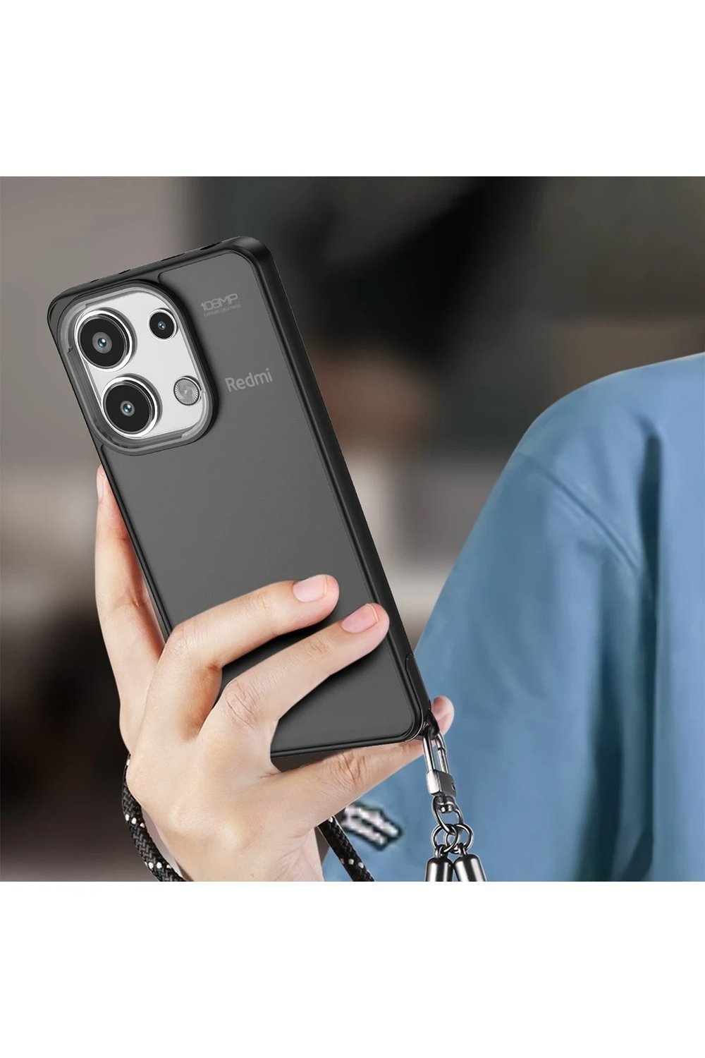 Mey İthalat®   Redmi Note 13 Pro 4G Kılıf Elegant Kapak - Derin Mor