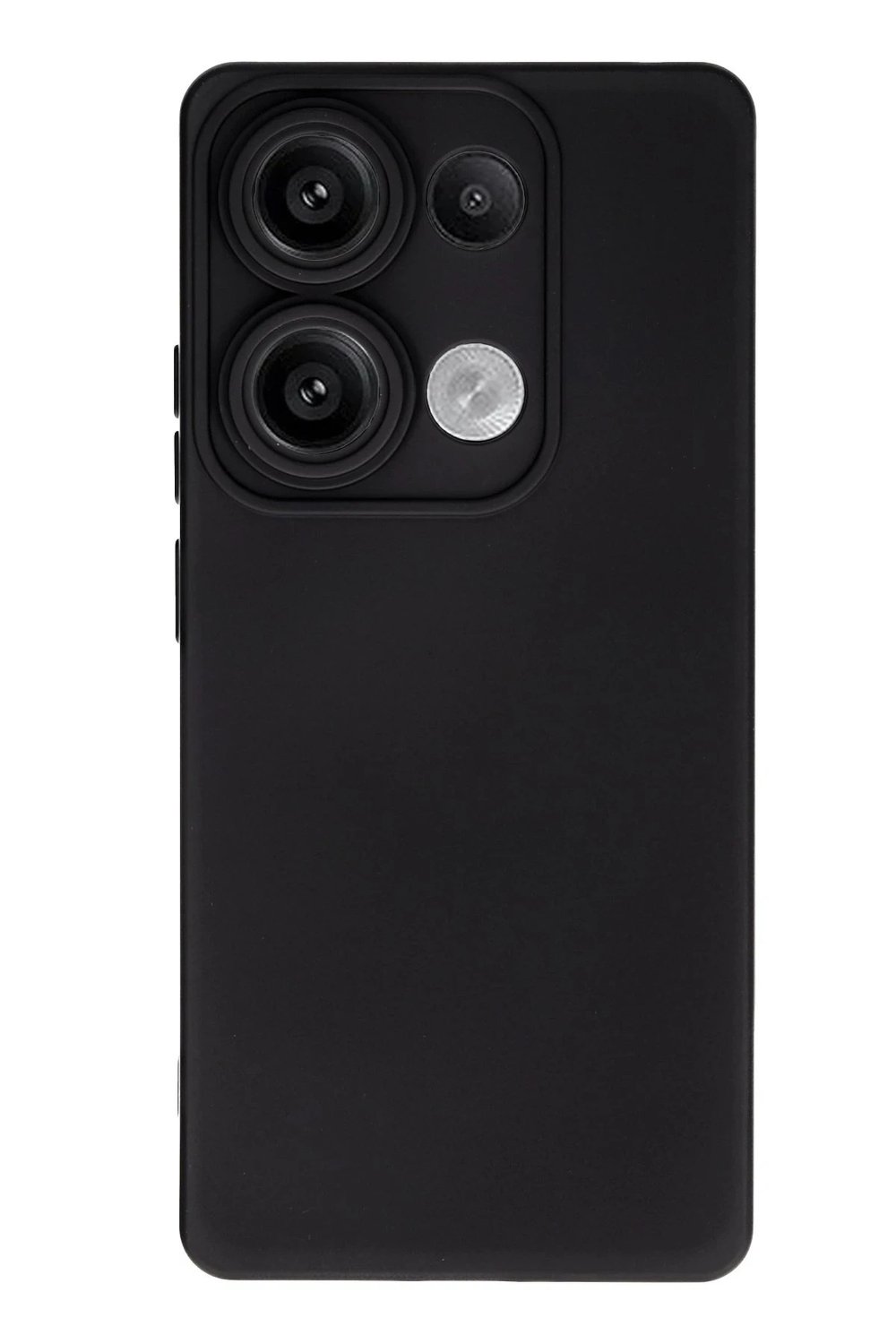 Mey İthalat®   Redmi Note 13 Pro 4G Kılıf Nano içi Kadife Silikon - Siyah