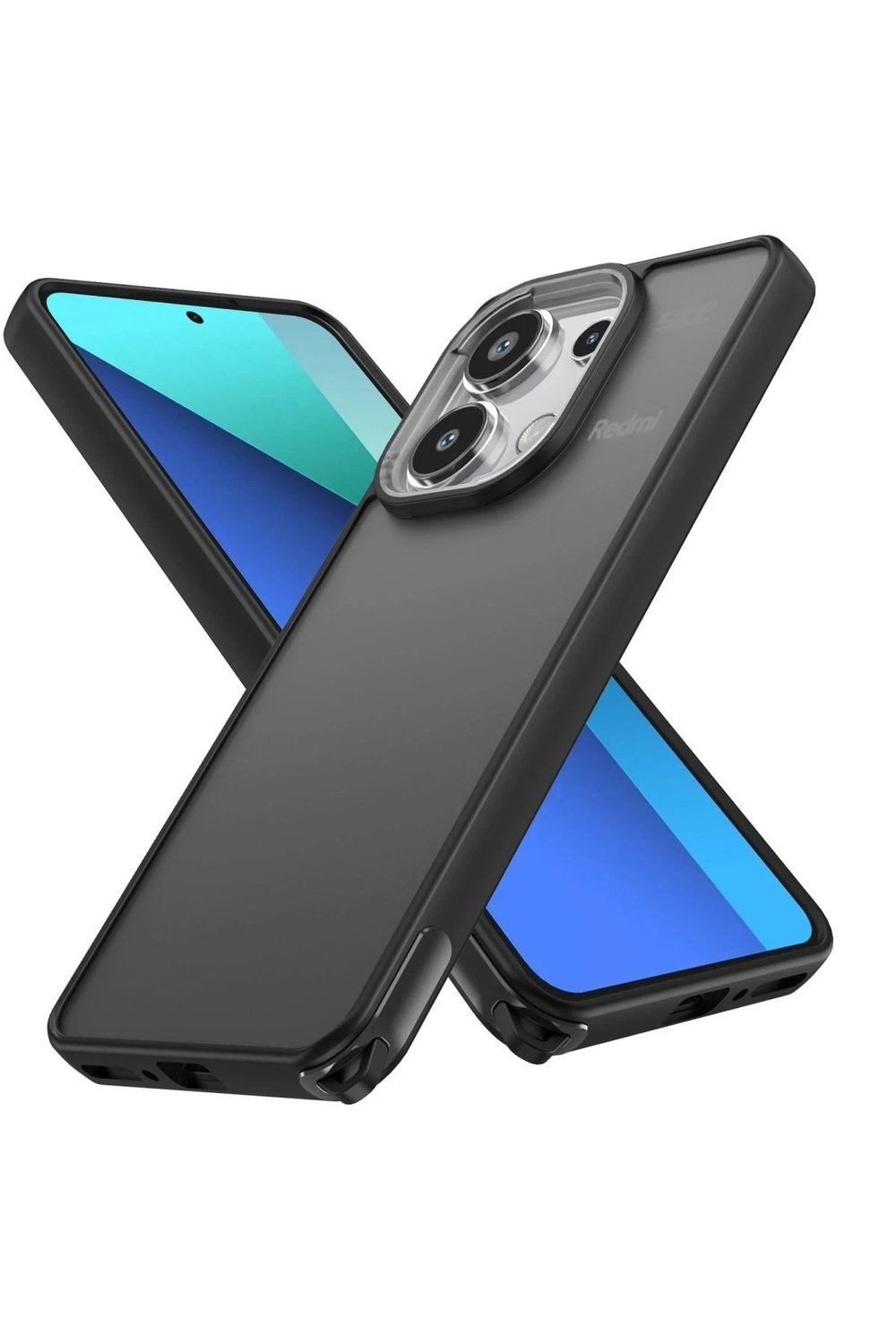 Mey İthalat®   Redmi Note 13 Pro 4G Kılıf Elegant Kapak - Siyah