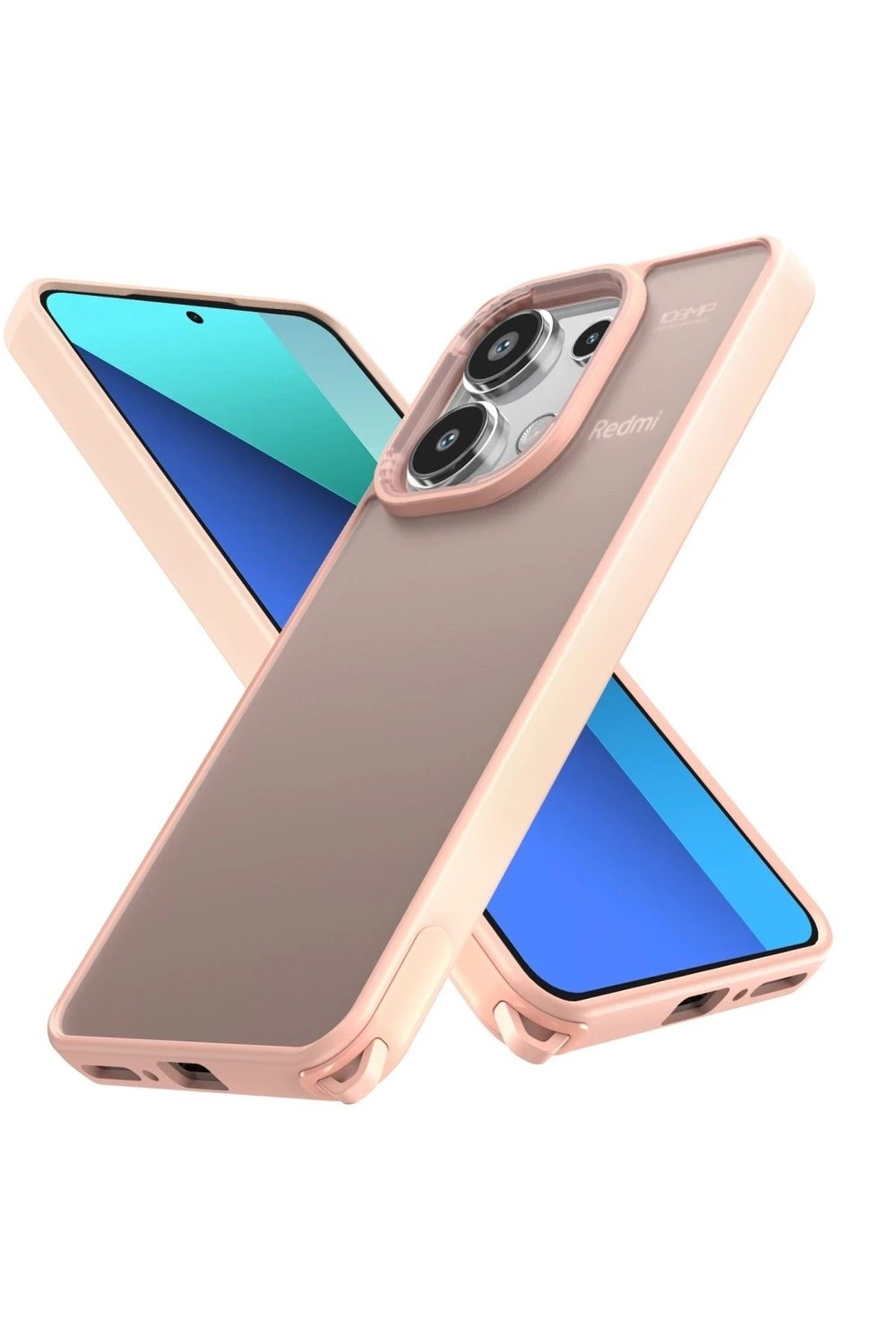 Mey İthalat®   Redmi Note 13 Pro 4G Kılıf Elegant Kapak - Pudra