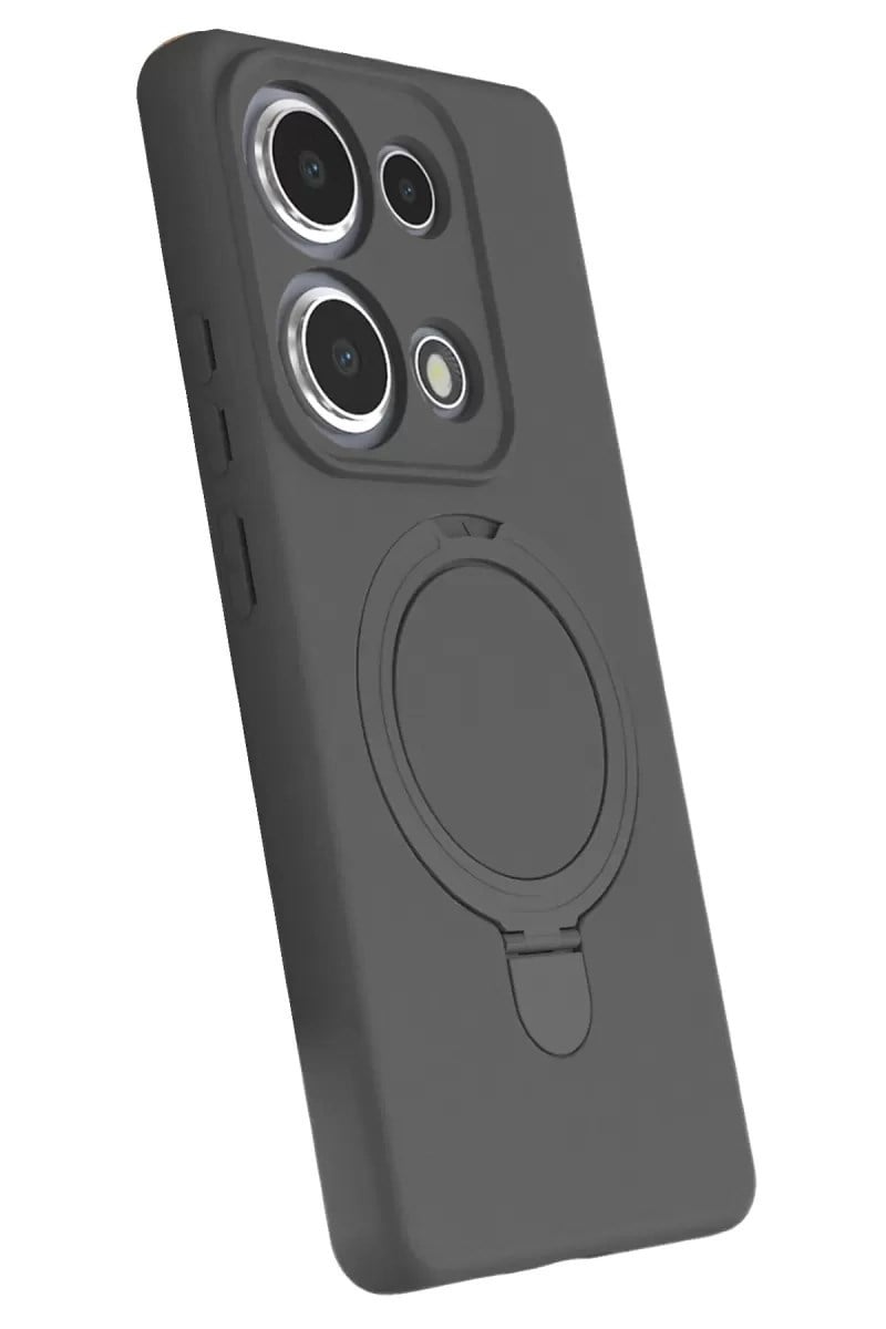 Mey İthalat®   Redmi Note 13 Pro 4G Regal Magsafe Standlı Kapak - Titan Gri