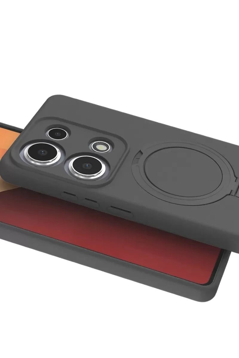Mey İthalat®   Redmi Note 13 Pro 4G Regal Magsafe Standlı Kapak - Titan Gri