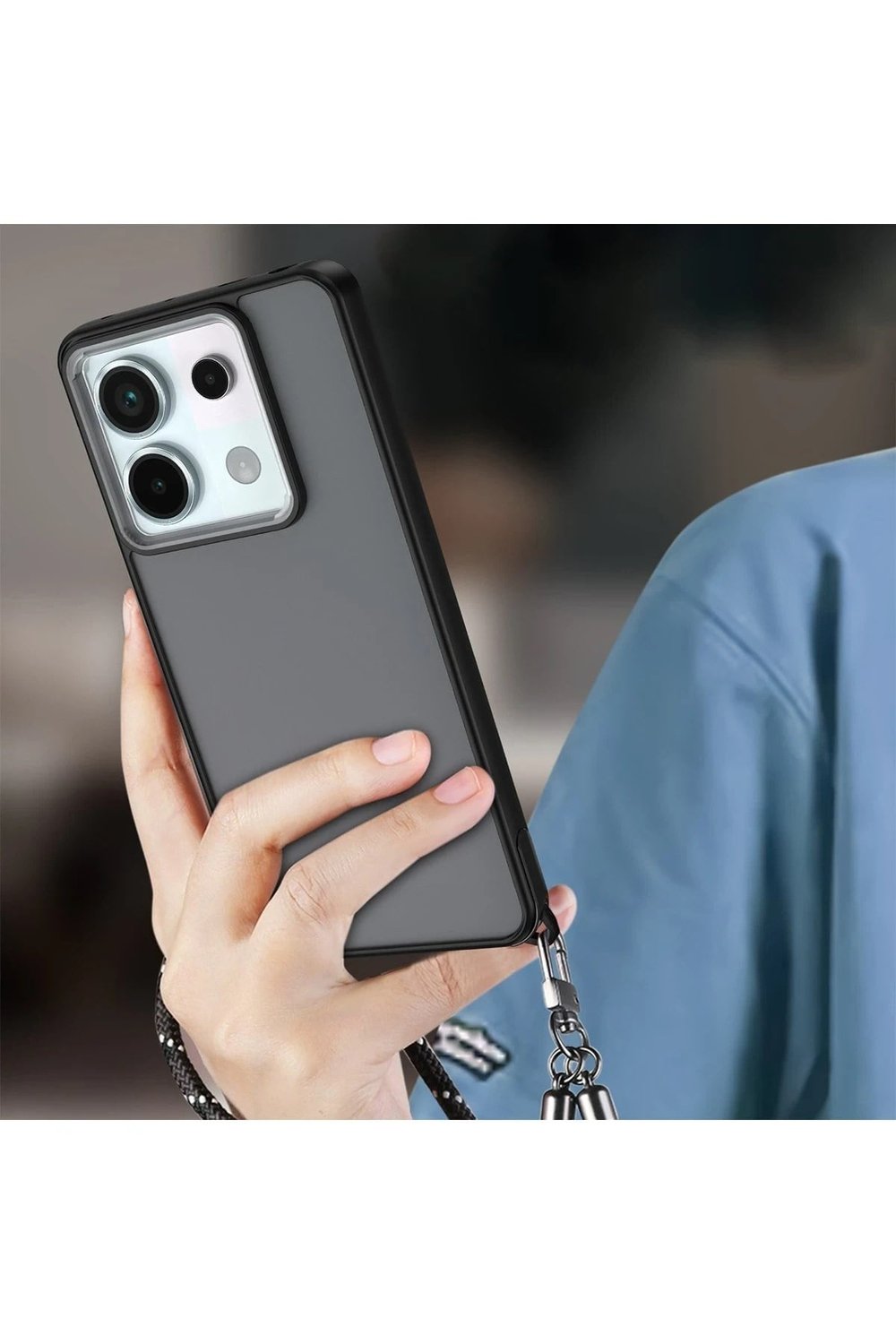 Mey İthalat®   Redmi Note 13 Pro 5G Kılıf Elegant Kapak - Siyah