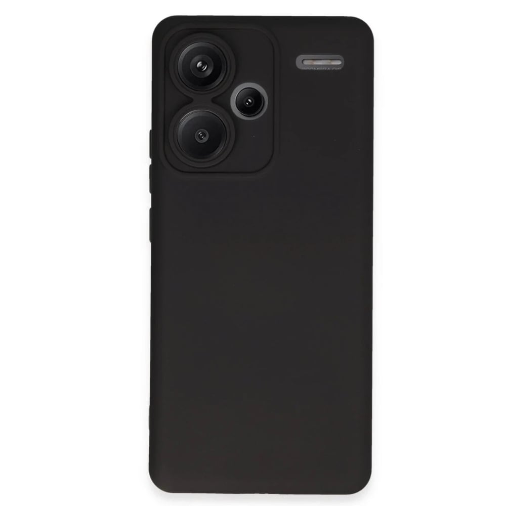 Mey İthalat®   Redmi Note 13 Pro Plus Kılıf Nano içi Kadife Silikon - Siyah