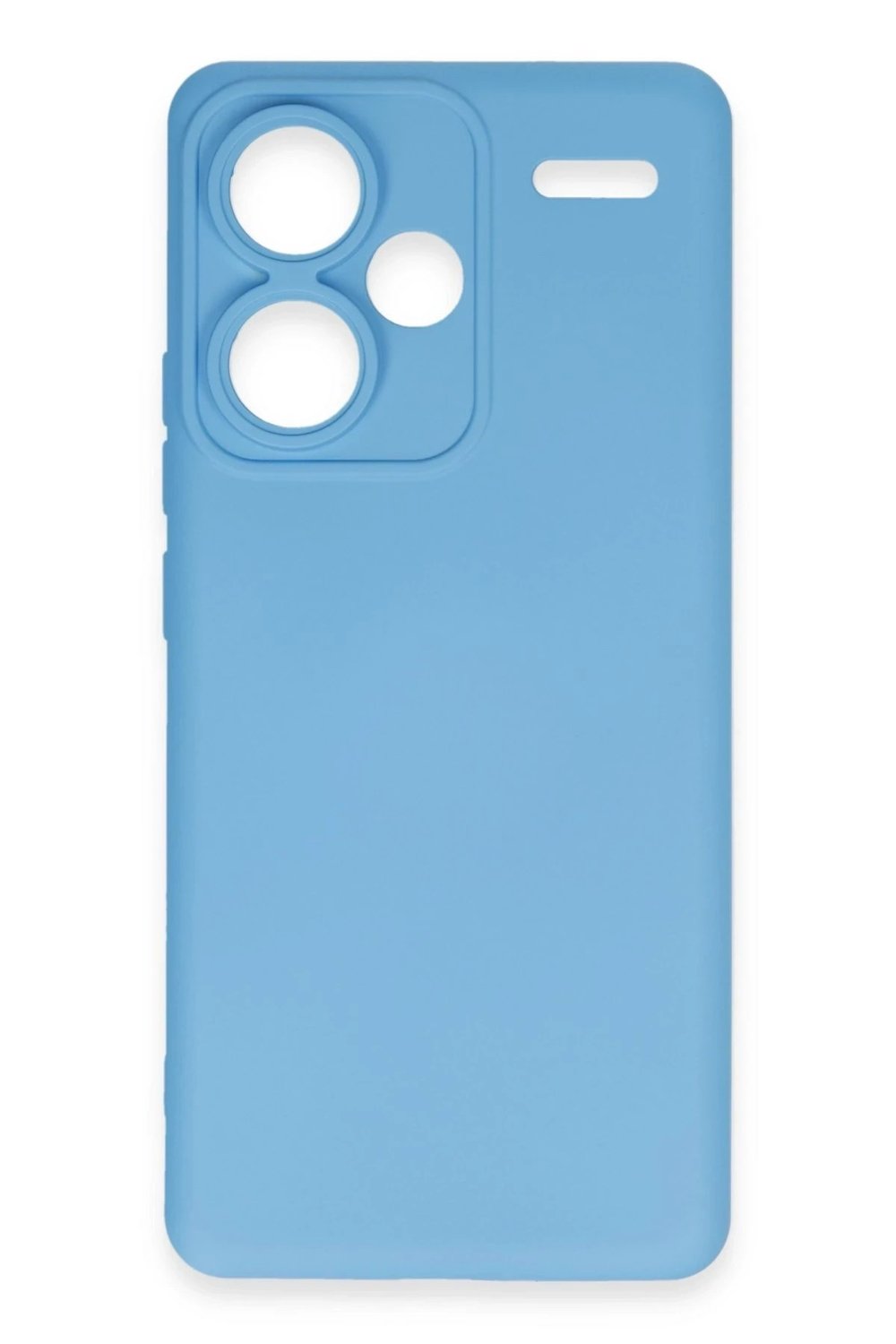 Mey İthalat®   Redmi Note 13 Pro Plus Kılıf Nano içi Kadife Silikon - Mavi
