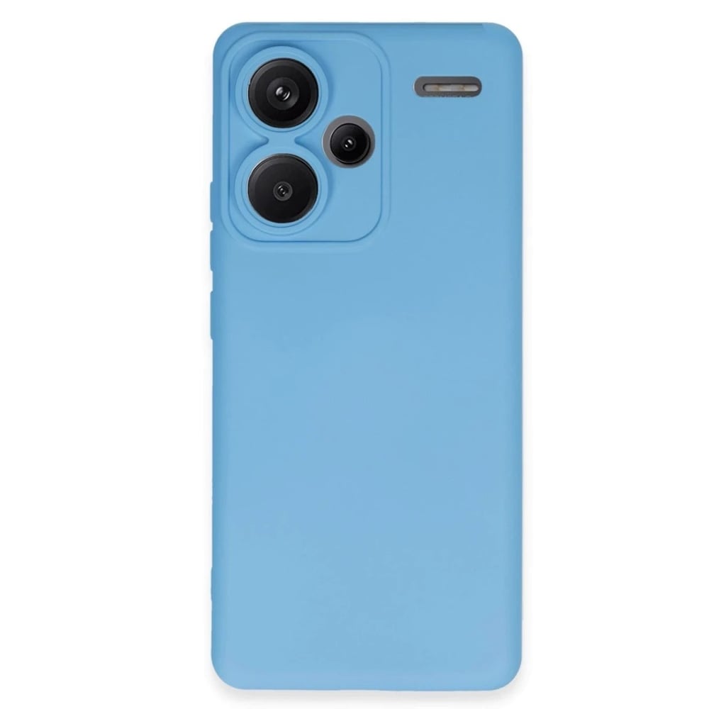 Mey İthalat®   Redmi Note 13 Pro Plus Kılıf Nano içi Kadife Silikon - Mavi