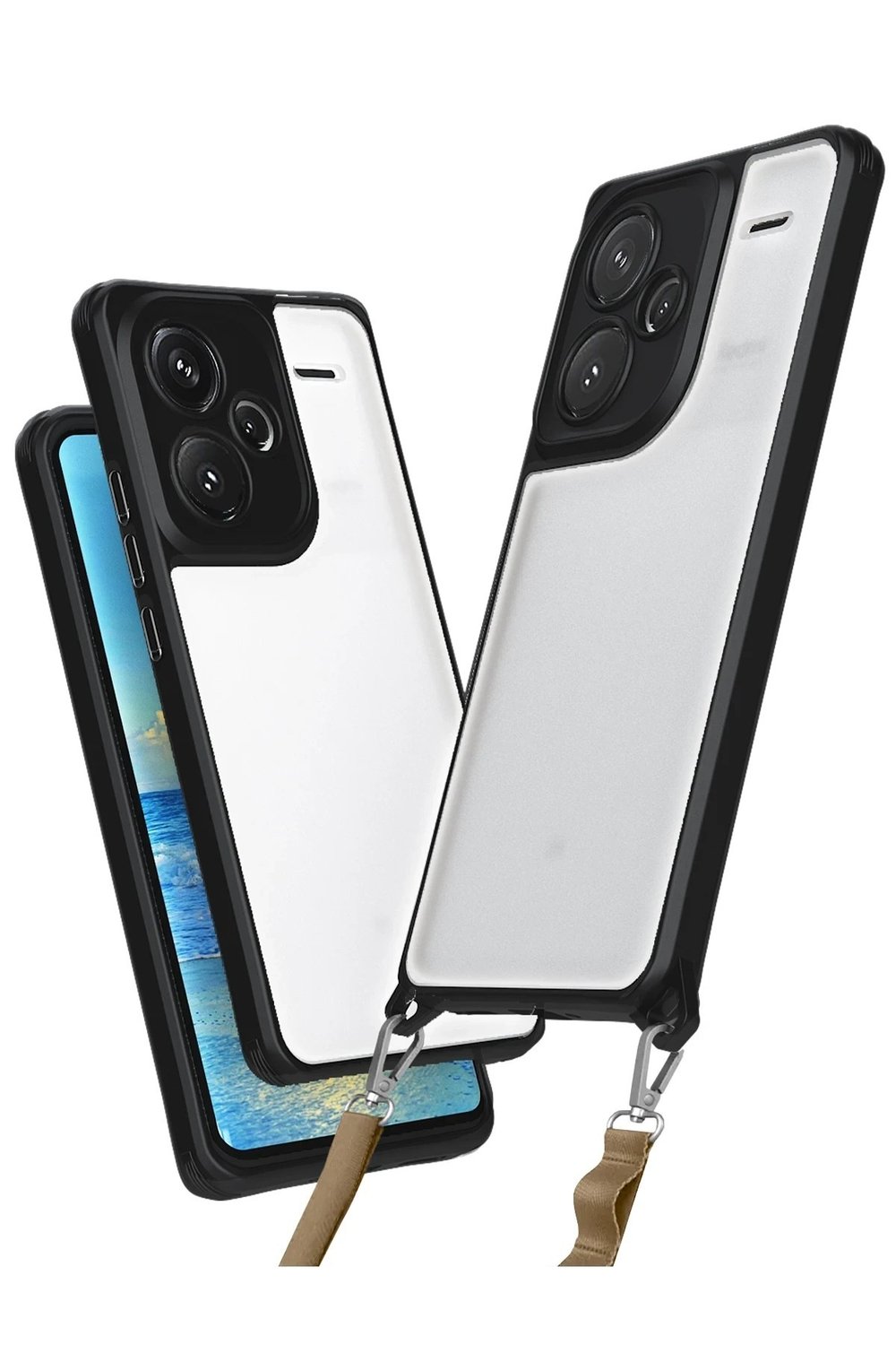 Mey İthalat®   Redmi Note 13 Pro Plus Kılıf Penta Silikon Kılıf - Siyah