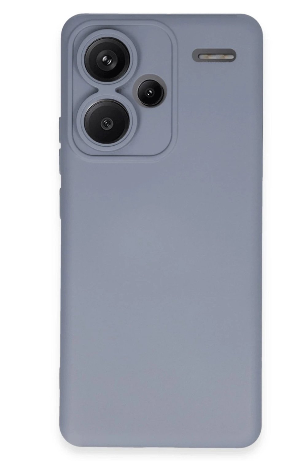Mey İthalat®   Redmi Note 13 Pro Plus Kılıf Nano içi Kadife Silikon - Gri
