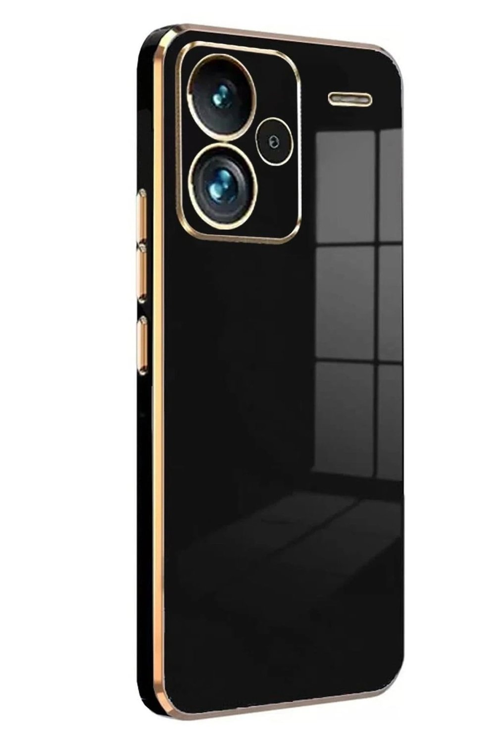 Mey İthalat®   Redmi Note 13 Pro Plus Kılıf Volet Silikon - Siyah