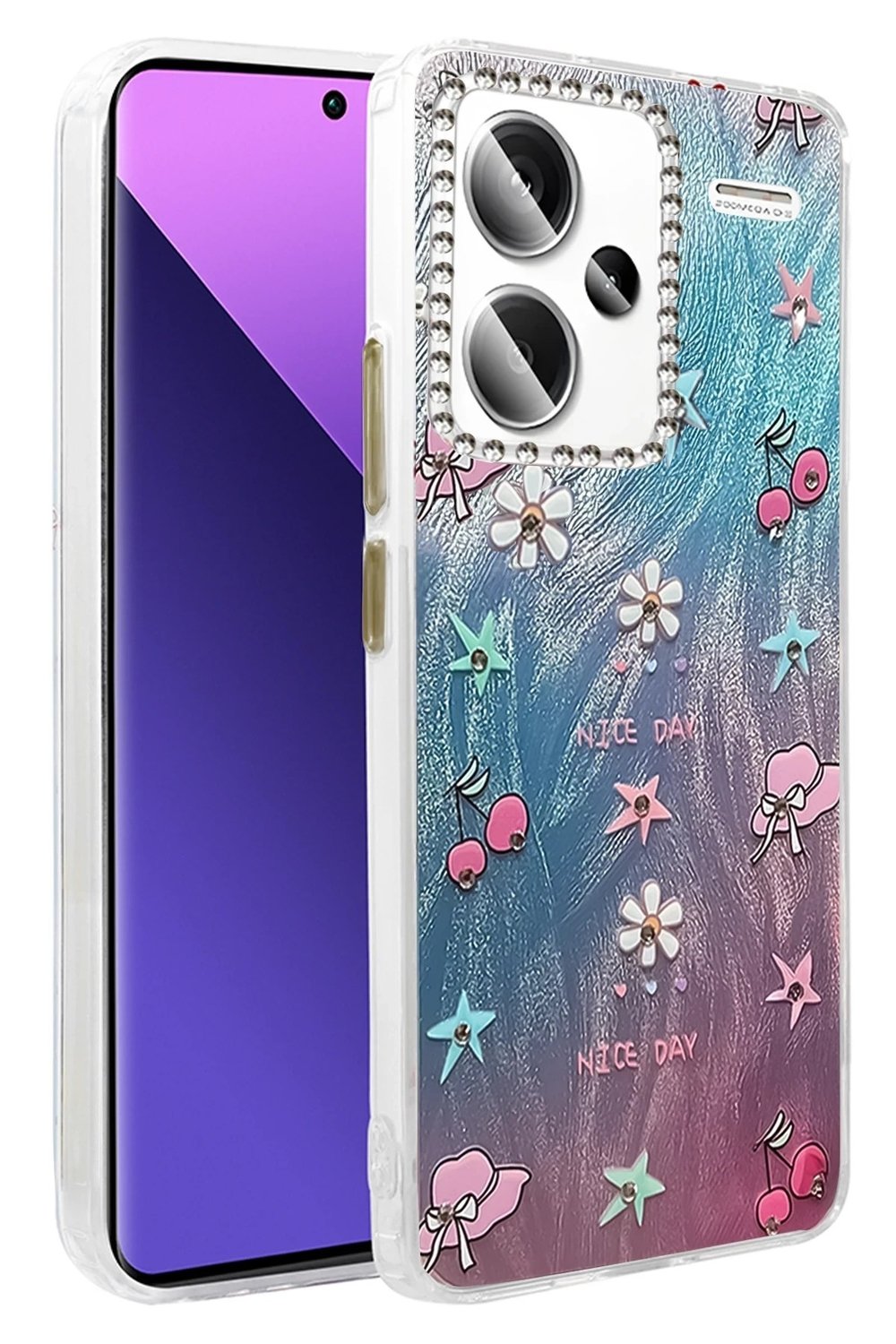 Mey İthalat®   Redmi Note 13 Pro Plus Kılıf Blade Aynalı Desenli Kapak - Desen 4