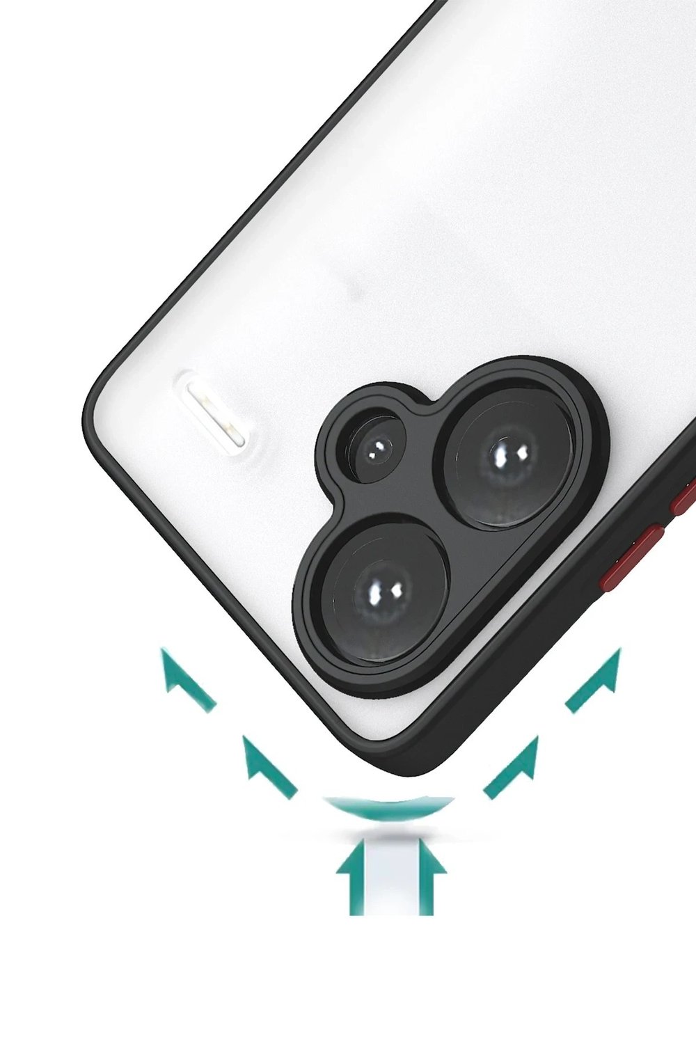 Mey İthalat®   Redmi Note 13 Pro Plus Kılıf Montreal Silikon Kapak - Siyah
