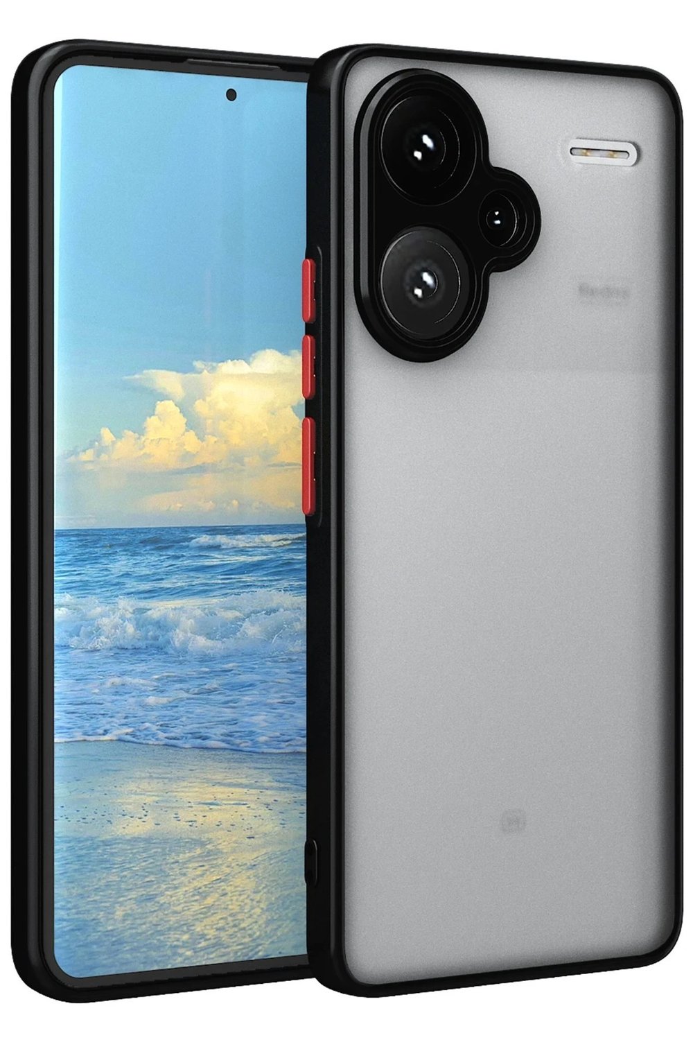 Mey İthalat®   Redmi Note 13 Pro Plus Kılıf Montreal Silikon Kapak - Siyah