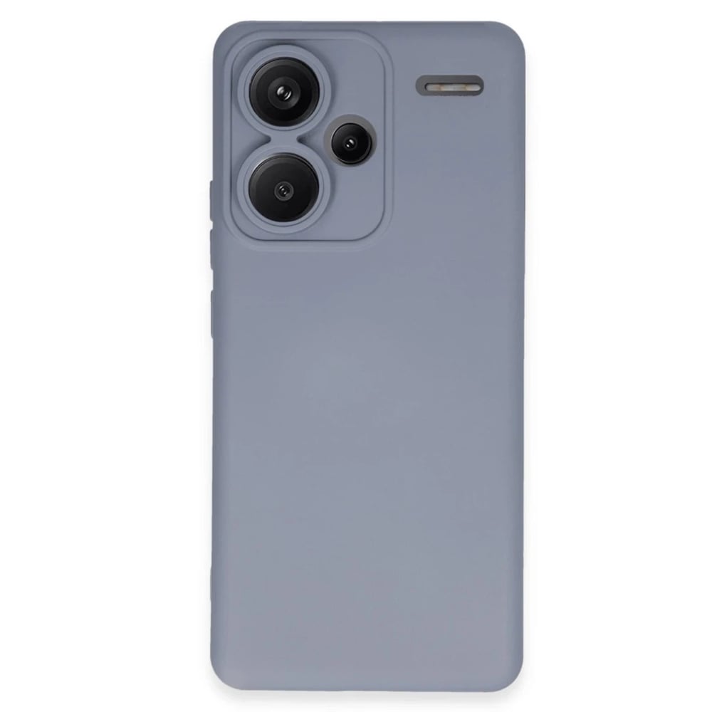 Mey İthalat®   Redmi Note 13 Pro Plus Kılıf Nano içi Kadife Silikon - Gri