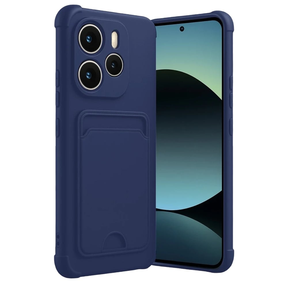 Mey İthalat®   Redmi Note 14 4G Kelvin Kartvizitli Silikon - Lacivert