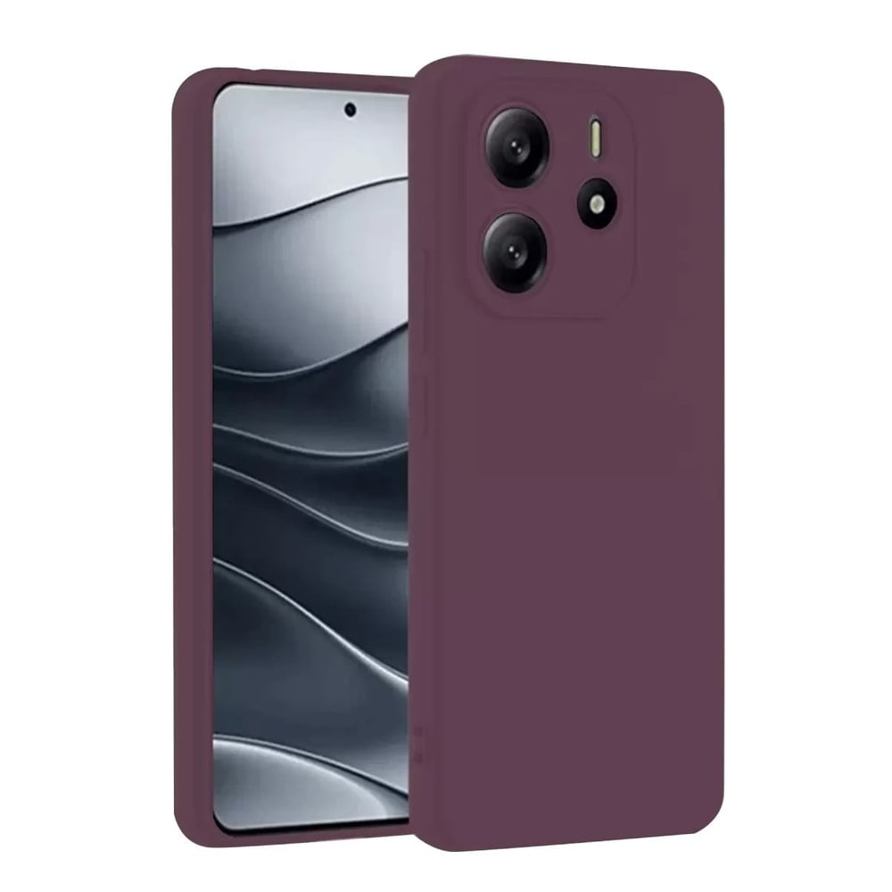 Mey İthalat®   Redmi Note 14 4G Kılıf First Silikon - Mürdüm