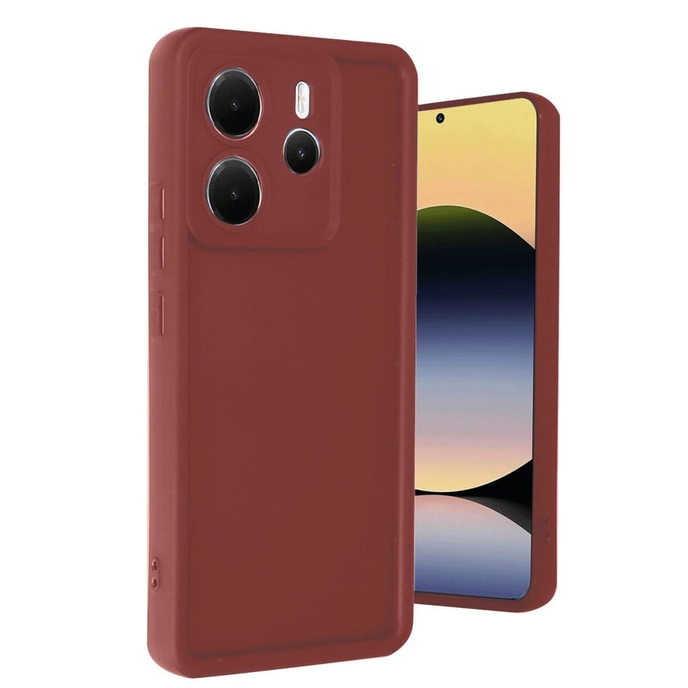 Mey İthalat®   Redmi Note 14 4G Kılıf Viera Silikon - Bordo