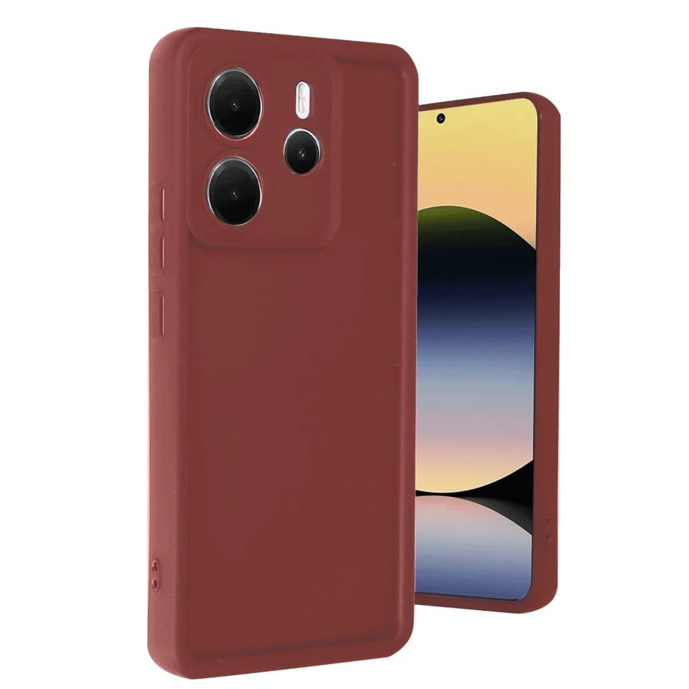 Mey İthalat®   Redmi Note 14 4G Kılıf Viera Silikon - Bordo