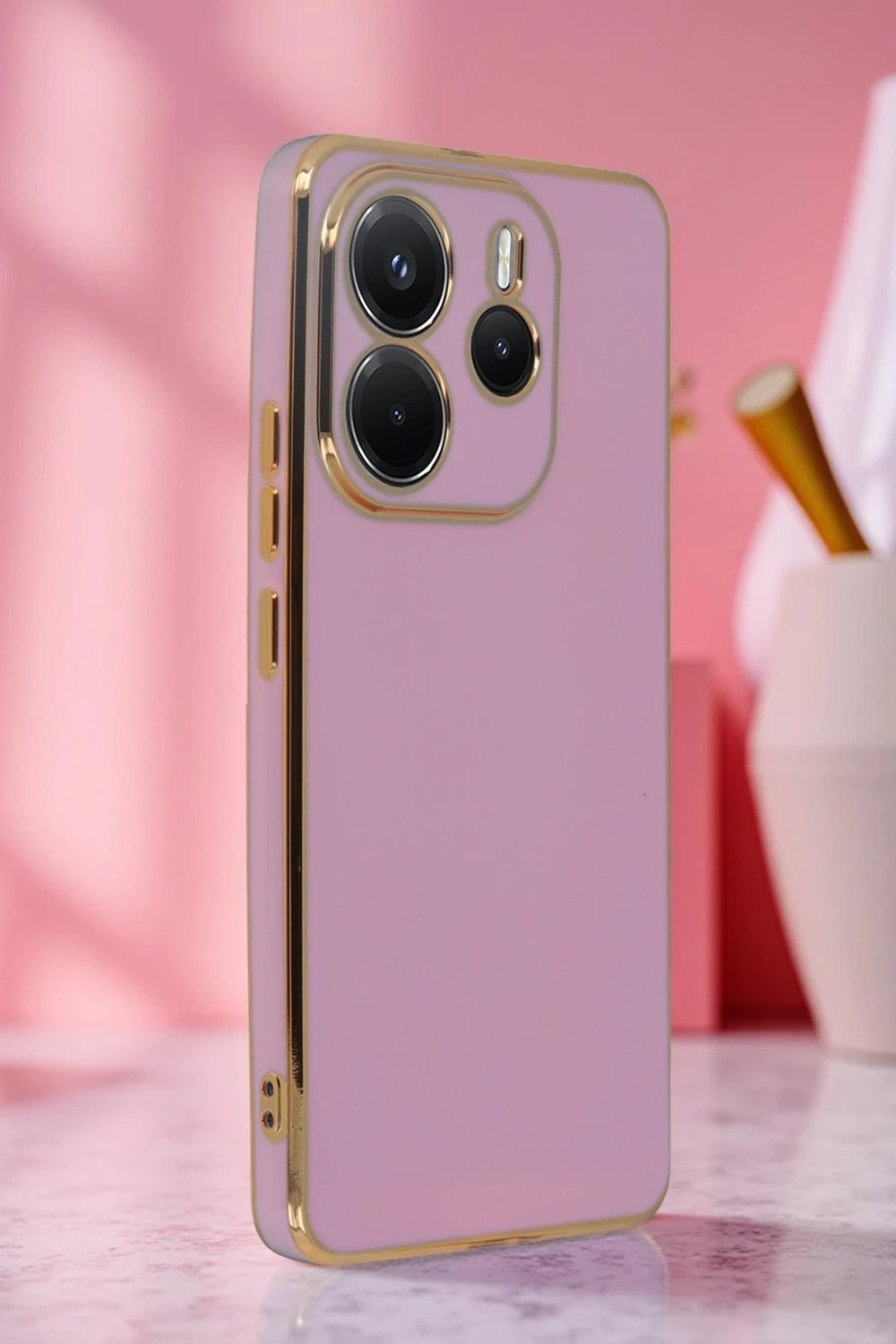 Mey İthalat®   Redmi Note 14 4G Kılıf Volet Silikon - Beyaz