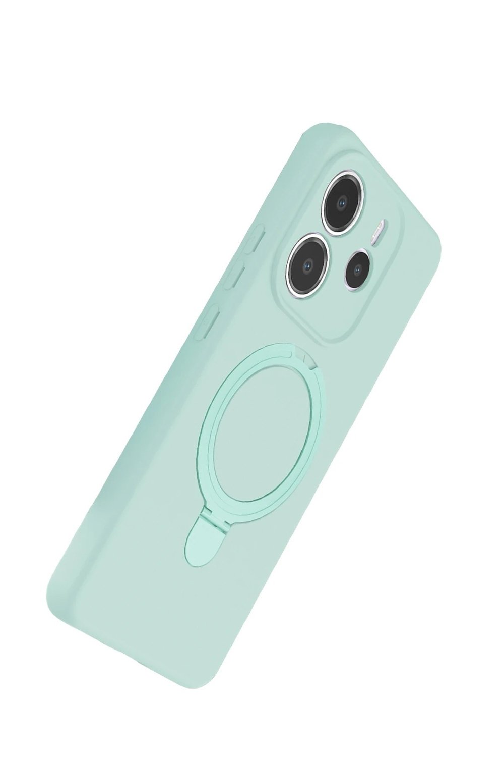 Mey İthalat®   Redmi Note 14 4G Regal Magsafe Standlı Kapak - Su Yeşili